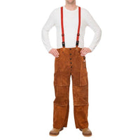 schweisser bundhose aus spalt rindleder vorne