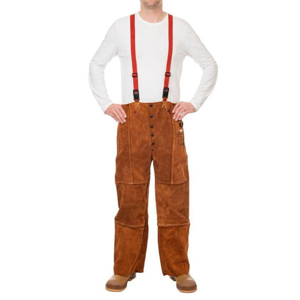 schweisser bundhose aus spalt rindleder vorne